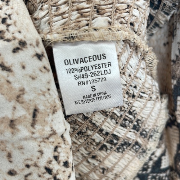 Olivaceous Snake Print Dress - Picture 4 of 5